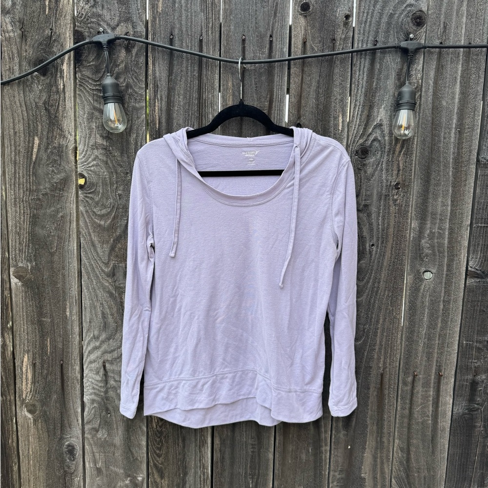 3/$15 CLEARANCE Old Navy Light Purple Scoop Neck Go-Dry hooded active top Sm Pet
